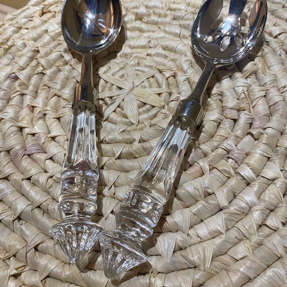 Shannon Crystal and Silver Serving Utensils 2 pc - Picture 10 of 10
